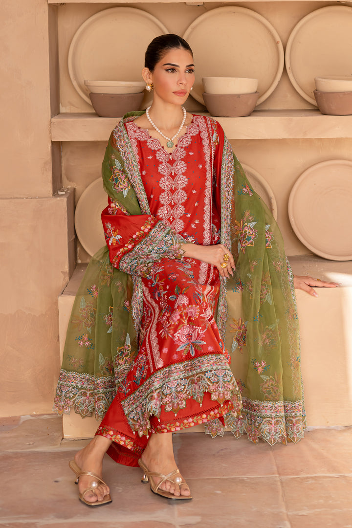 Caliste 3Pc - Embroidered Luxe Pret