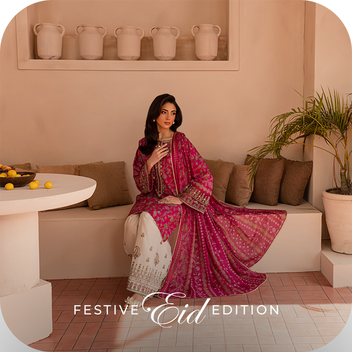 Perfect Eid Outfit-BATIK- women wear- Formal wear- Pret War- Embroidered Luxury Pret-