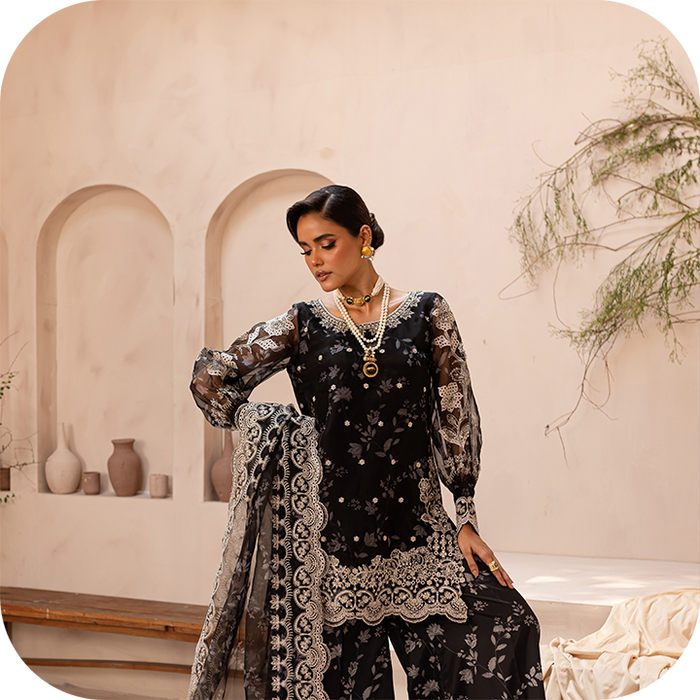 The Ultimate Edit: Top 7 Black Dresses by Batik- Women- Pakistan