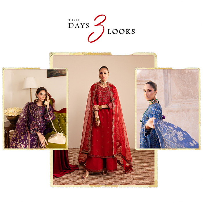 3 Days, 3 Looks – Your Eid Wardrobe with BATIK’s Eid Collection- women wear- Pima Lawn- Summer wear- Eid look- festive wear 