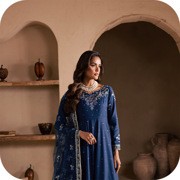 BATIK blue dresses for elegant everyday wear