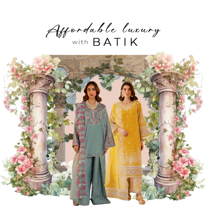 Affordable EID Luxury Collection BY BATIK- Women wear-Pret-Formal wear- luxury pret