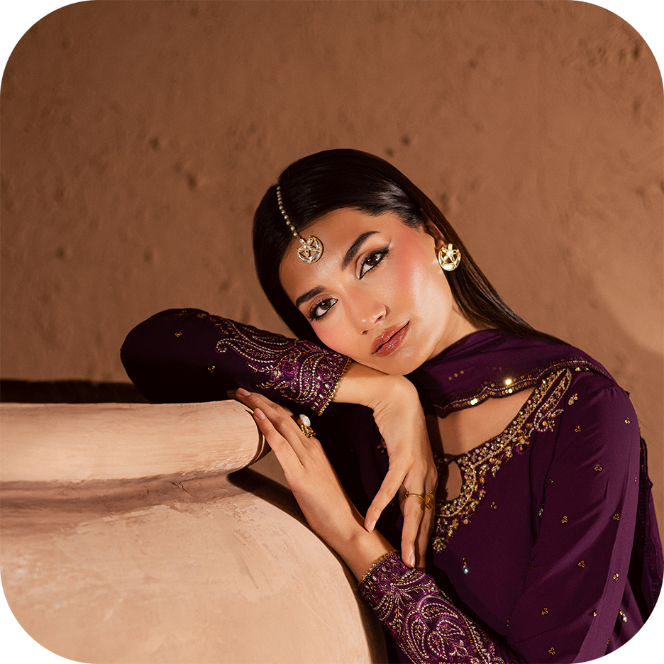 Stylish party wear pret outfit ideal for formal festive occasions