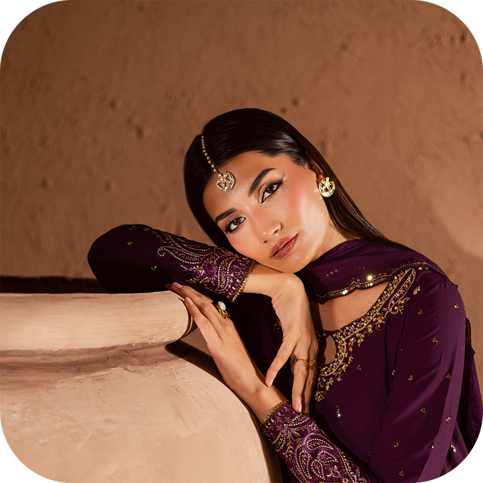 Stylish party wear pret outfit ideal for formal festive occasions