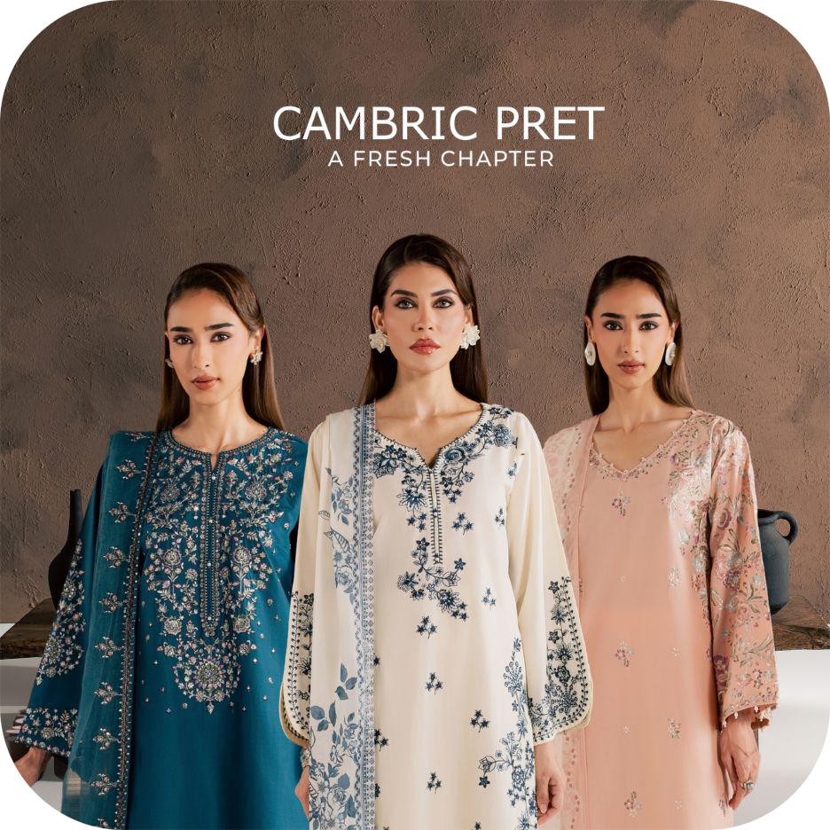 Folded cambric fabric showing its smooth finish and clean edges