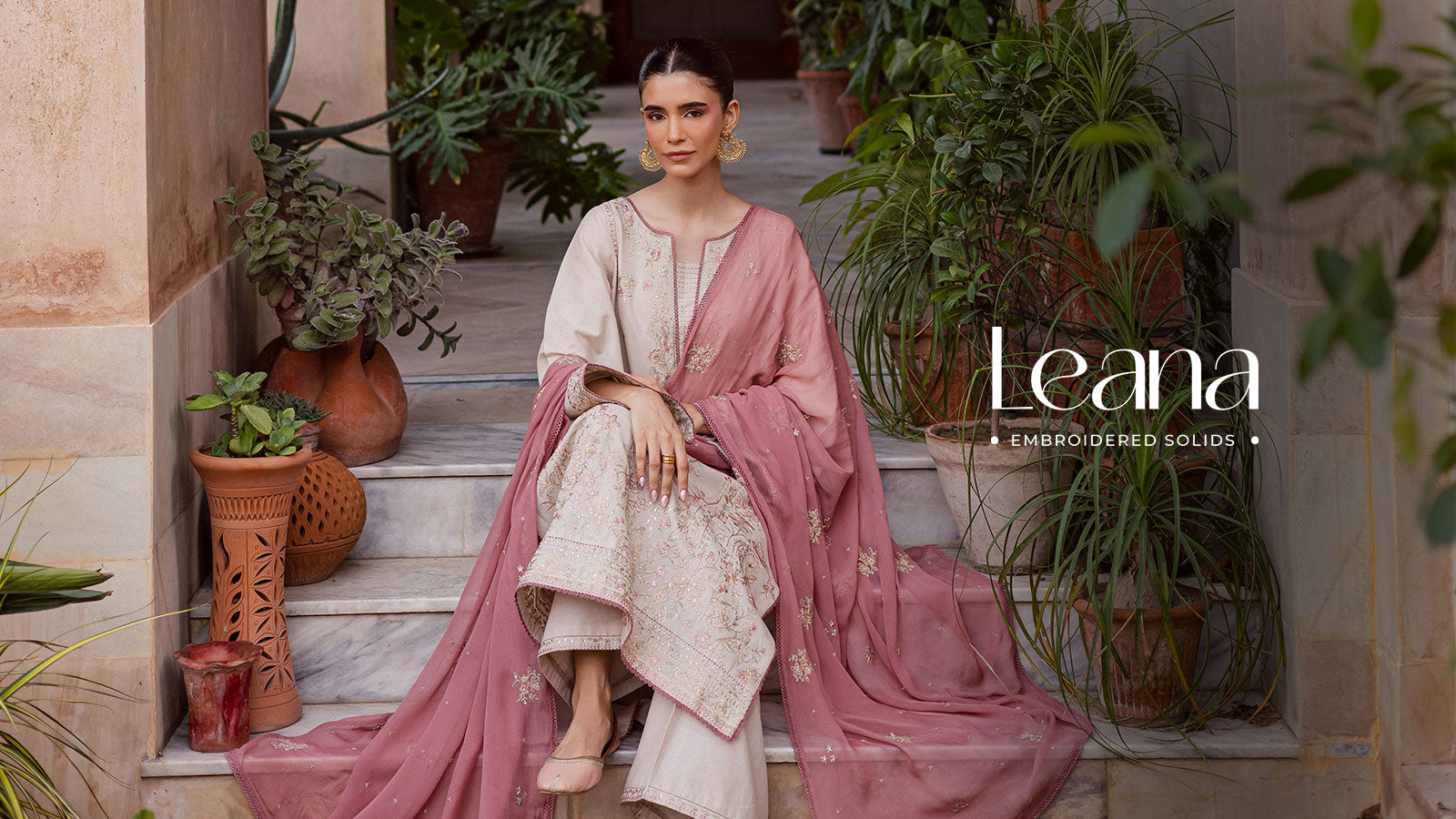 LEANA - EMBROIDERED KHADDAR