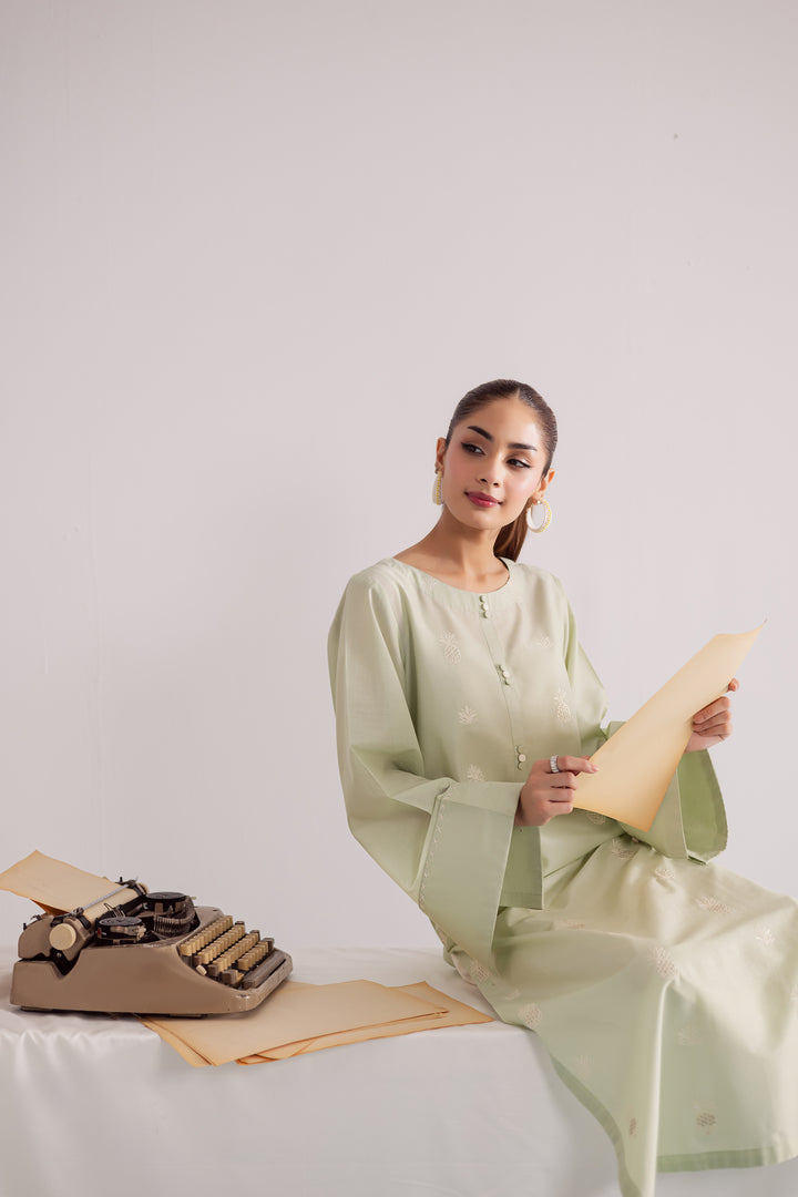 Audrey 2Pc - Embroidered Casual Pret
