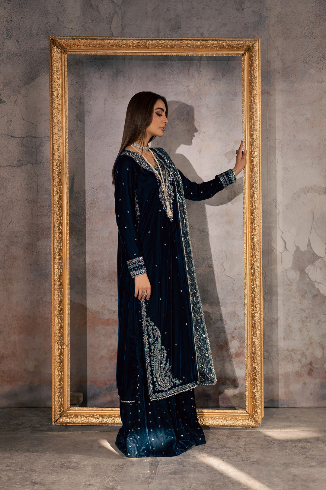 Deniz 3Pc - Velvet Formal Dress