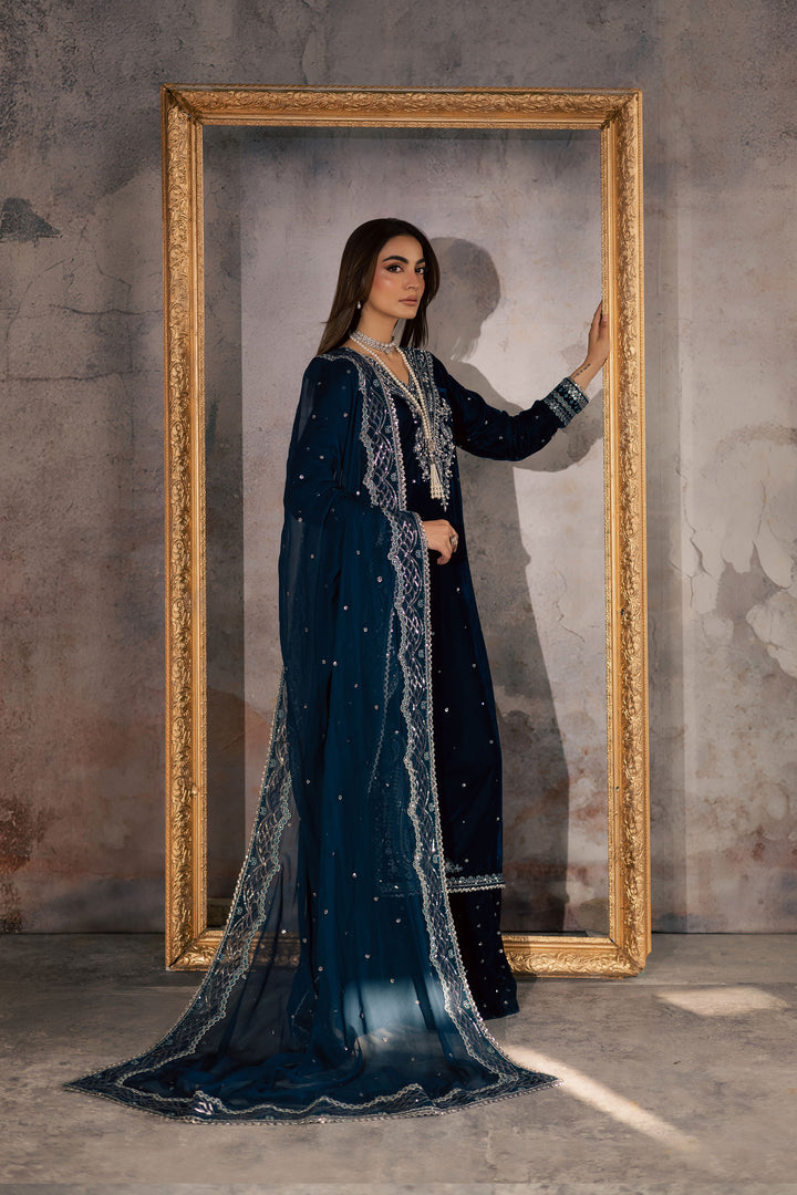 Deniz 3Pc - Velvet Formal Dress