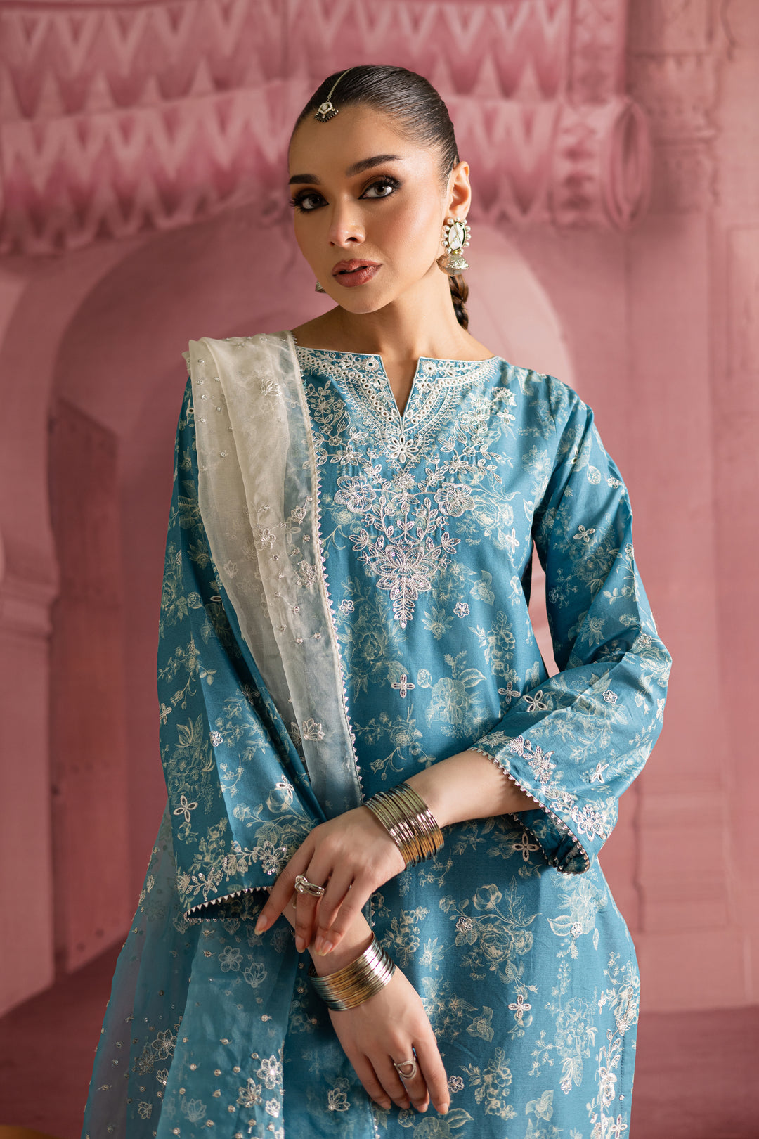 Aster 3Pc - Printed Lawn Dress