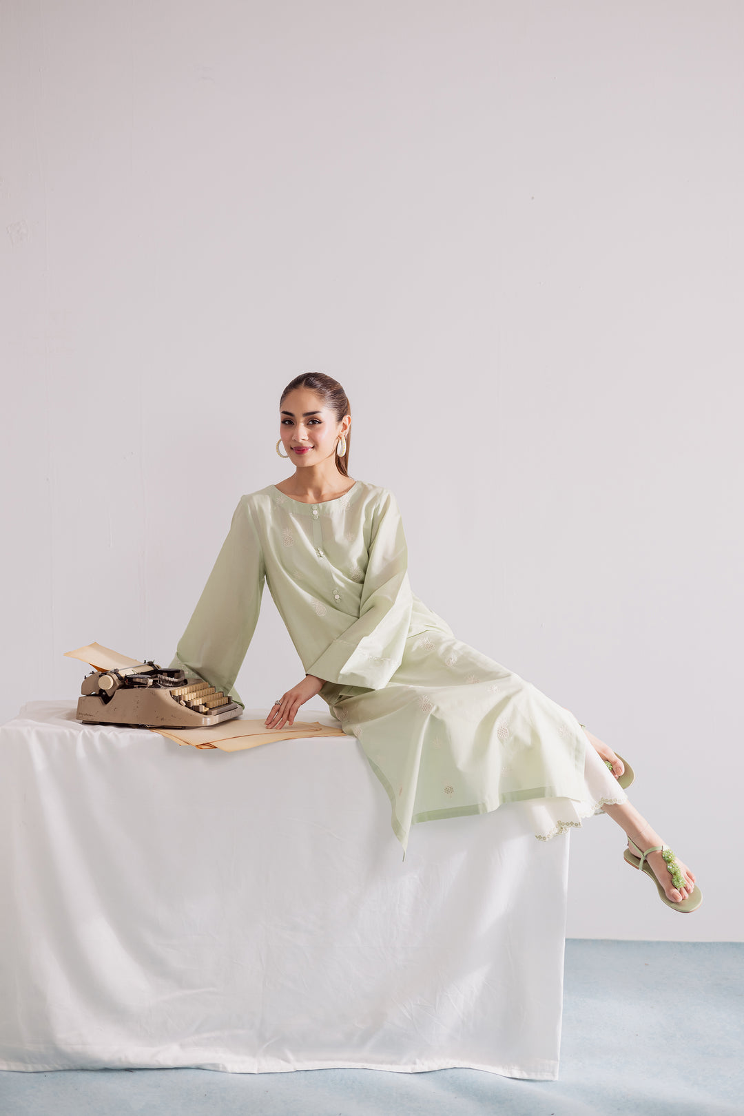 Audrey 2Pc - Embroidered Casual Pret