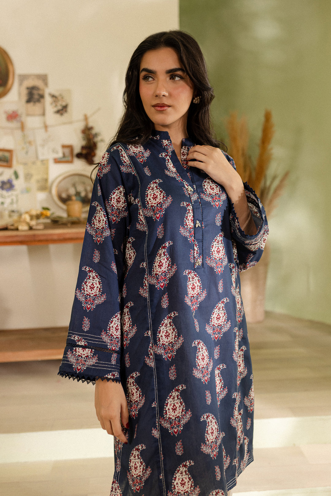 Apsara 2Pc - Printed Khaddar Dress