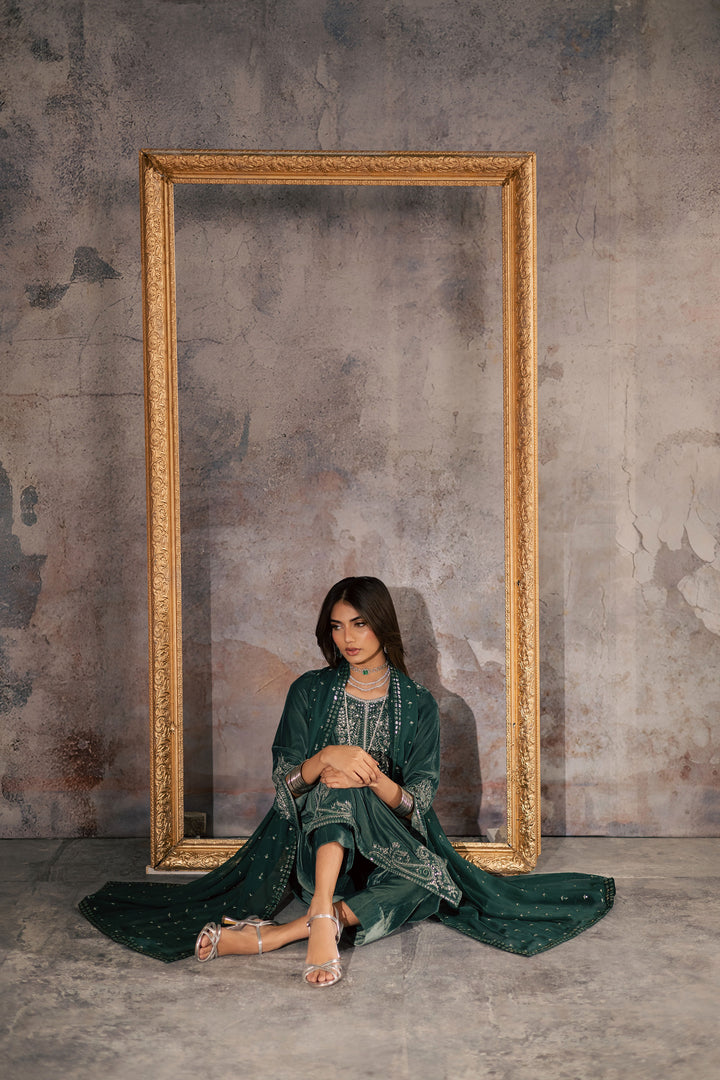 Opal 3Pc - Velvet Formal Dress