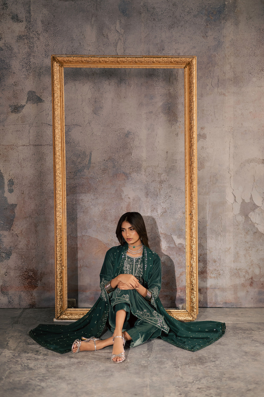 Opal 3Pc - Velvet Formal Dress