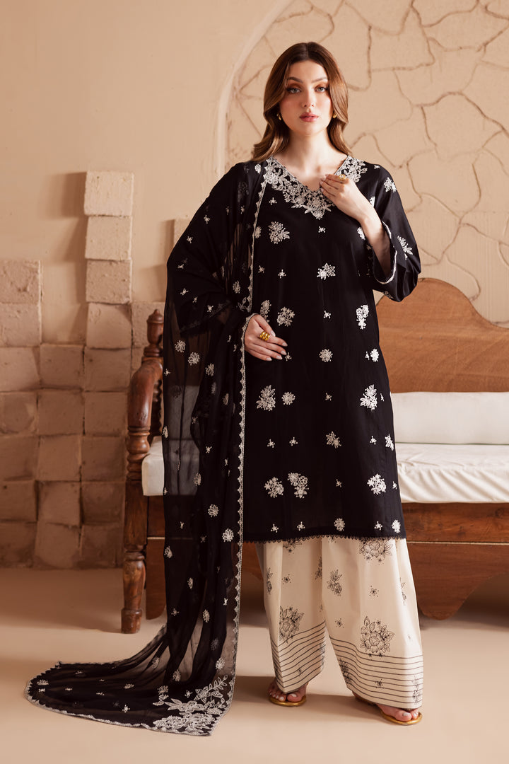 Void 3Pc - Embroidered Lawn Dress