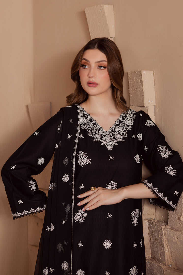 Void 3Pc - Embroidered Lawn Dress