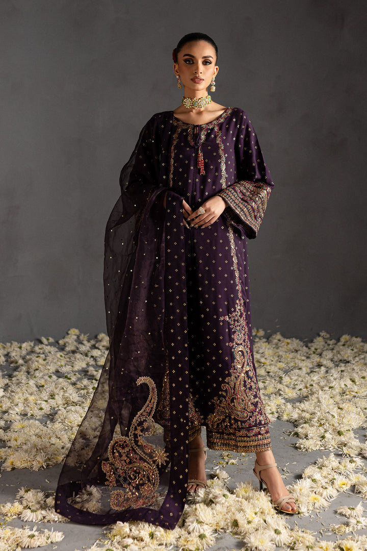 Gulbahar 3Pc - Embroidered Georgette Luxe Pret