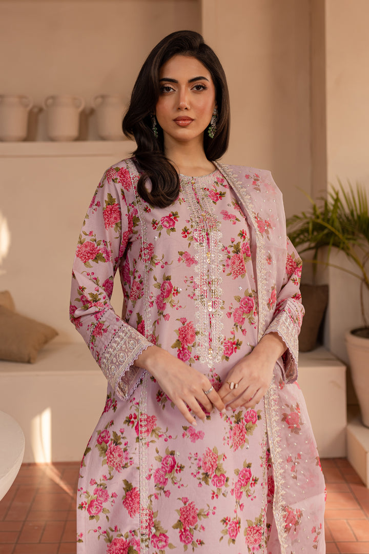 Haneen 3Pc - Printed Lawn Dress