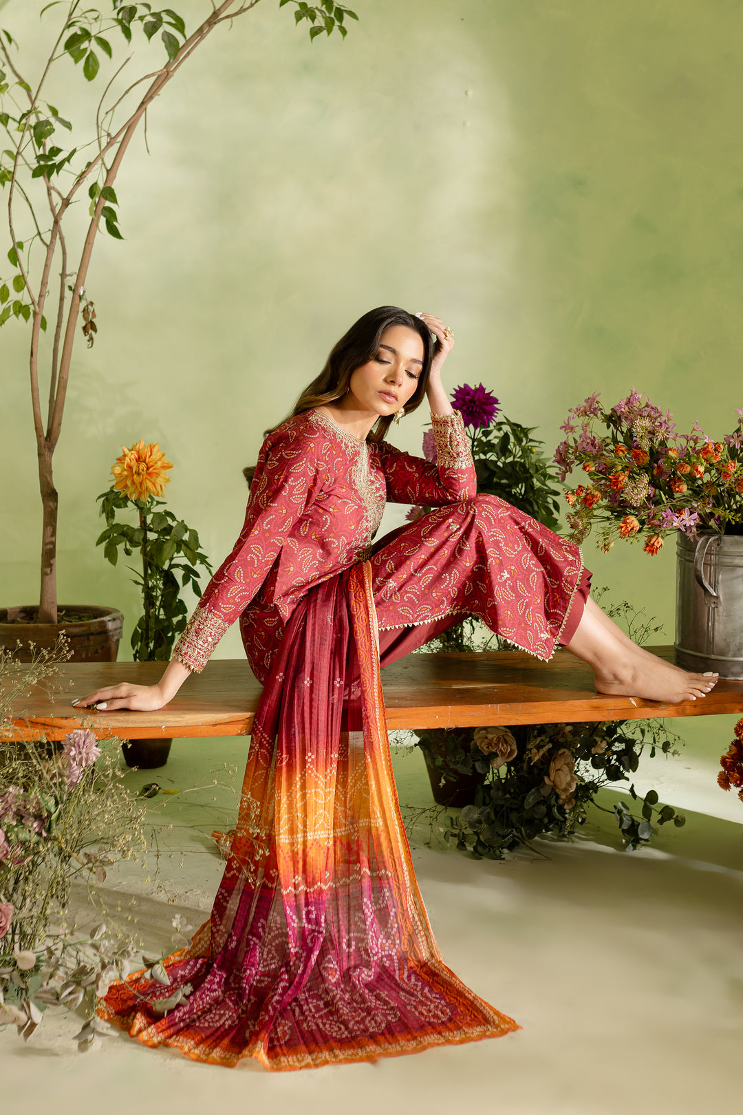 Maheen 3Pc - Printed Lawn Dress