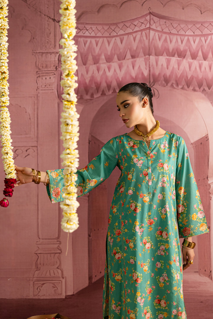 Aquamarine 2Pc - Printed Lawn Dress