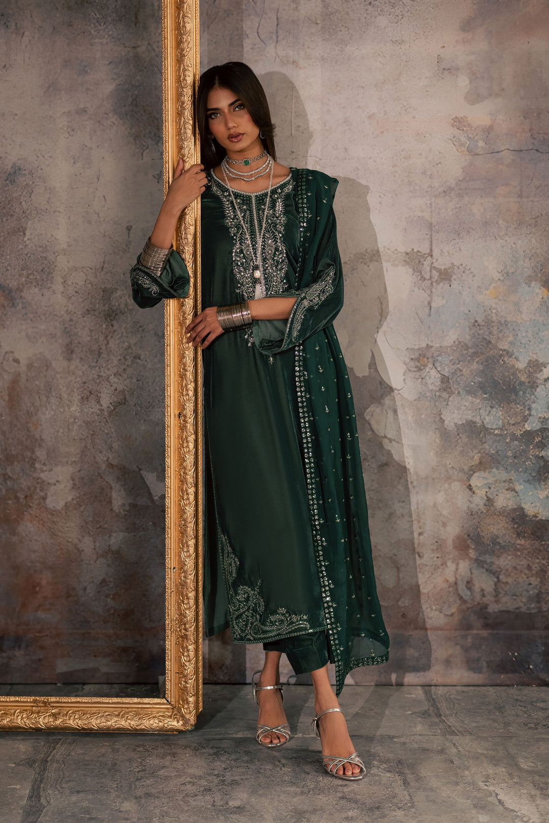 Opal 3Pc - Velvet Formal Dress