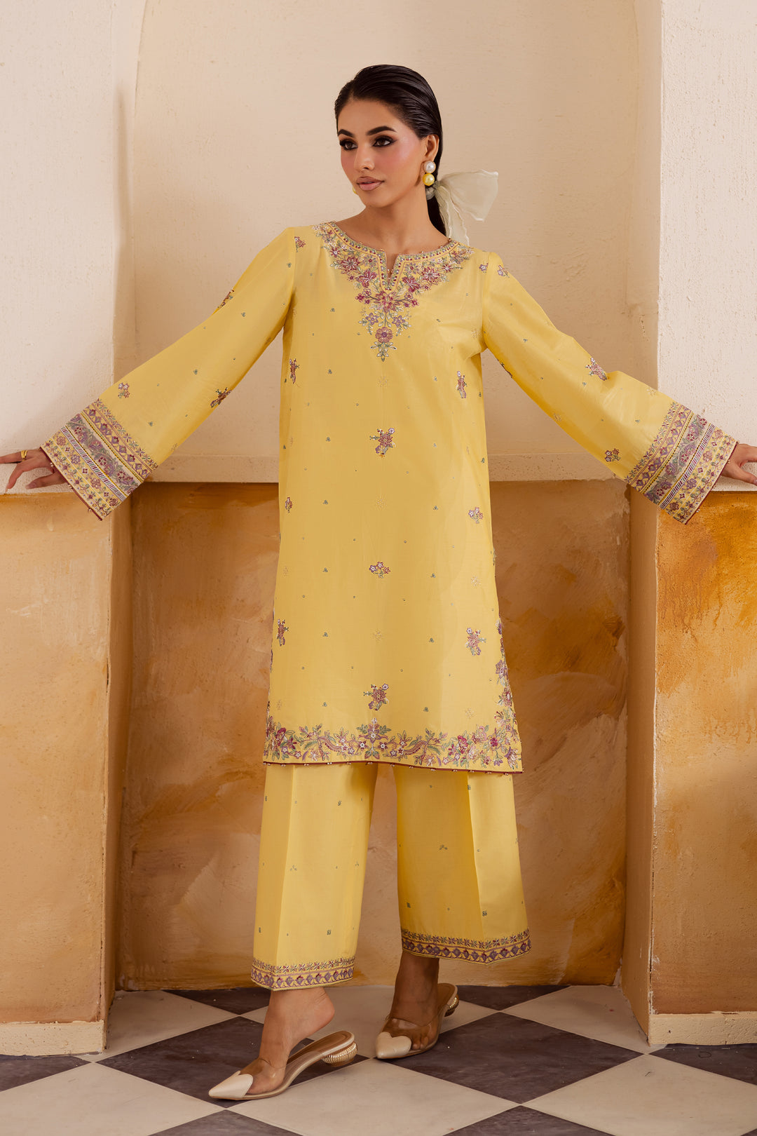 Lemon 2Pc - Embroidered Lawn Pret