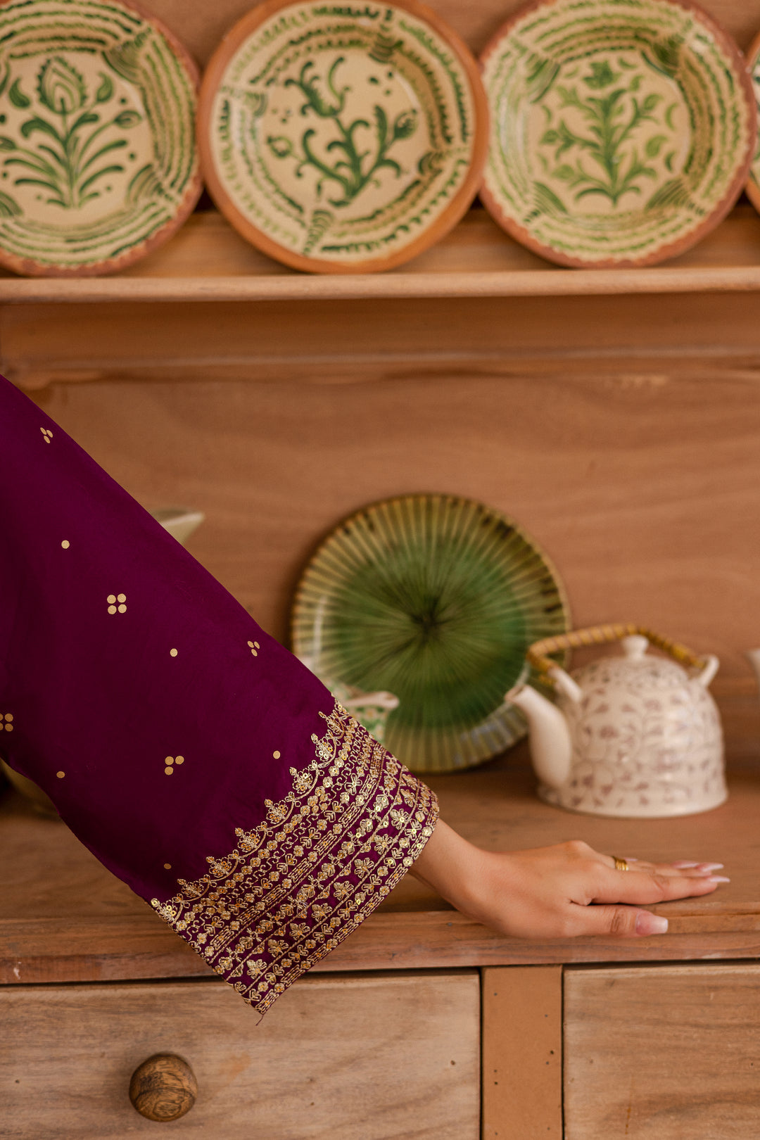 Majestic 3Pc - Embroidered Lawn Dress
