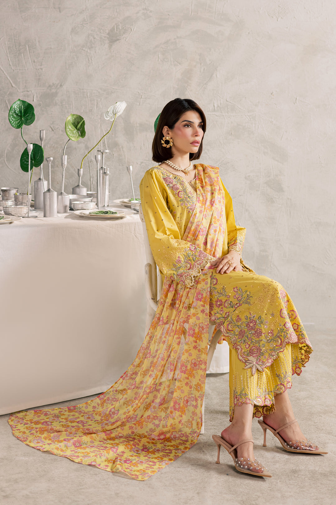 Her Soul 3Pc - Festive Embroidered Lawn