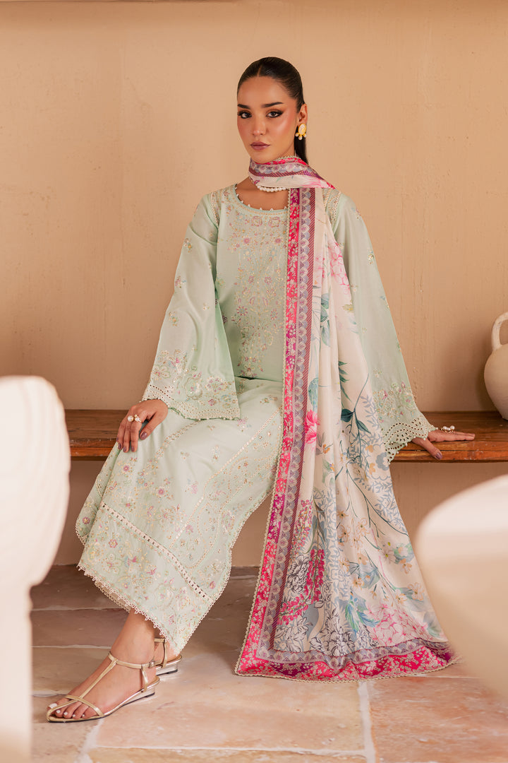 Miya 3Pc - Embroidered Lawn Dress