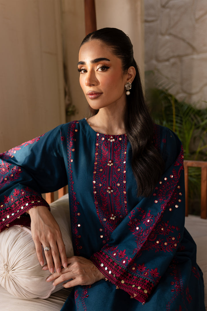 Meeru 2Pc - Embroidered Khaddar Dress