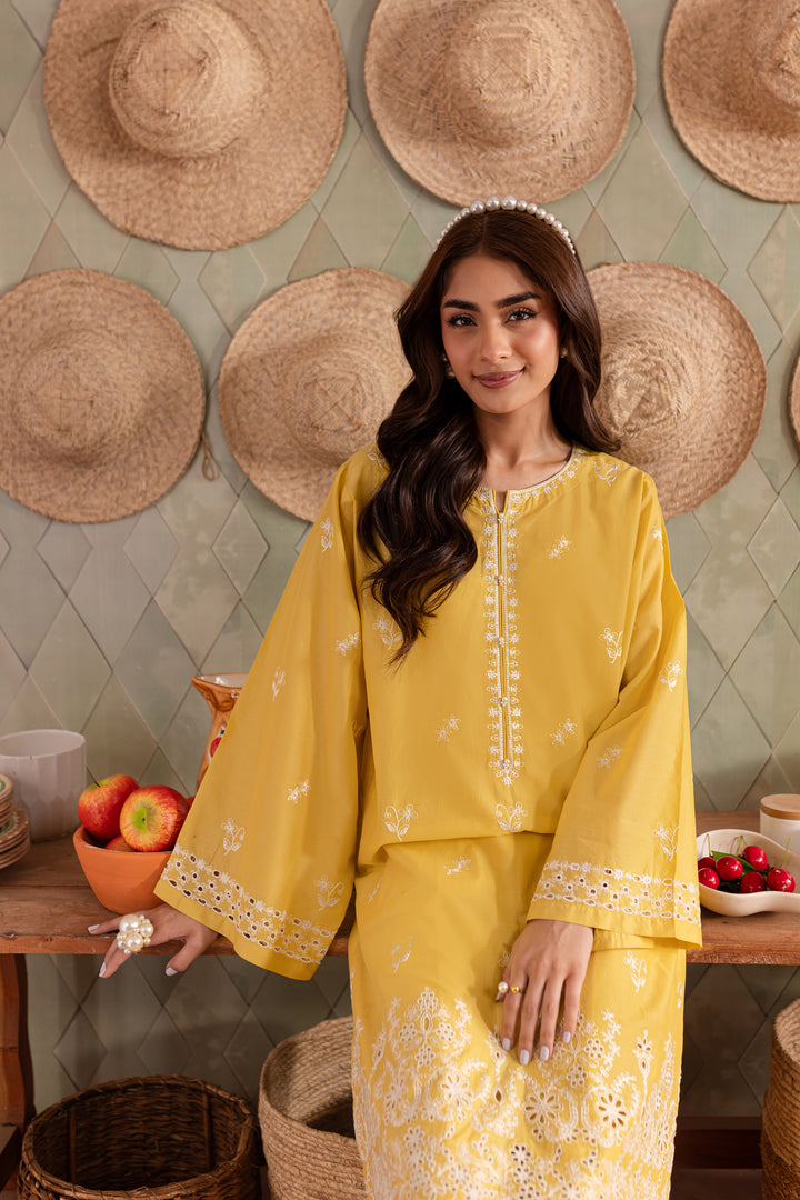 Mango 2Pc - Embroidered Lawn Dress