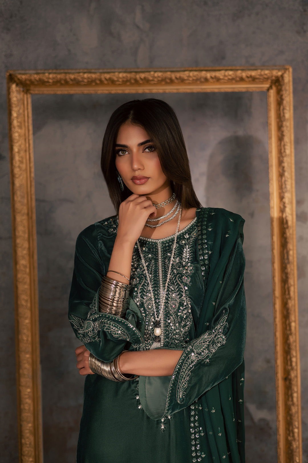 Opal 3Pc - Velvet Formal Dress