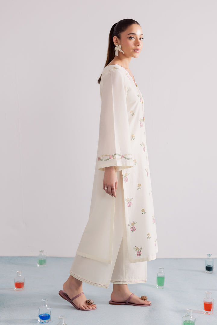 Daisy Bloom 2Pc - Embroidered Casual Pret