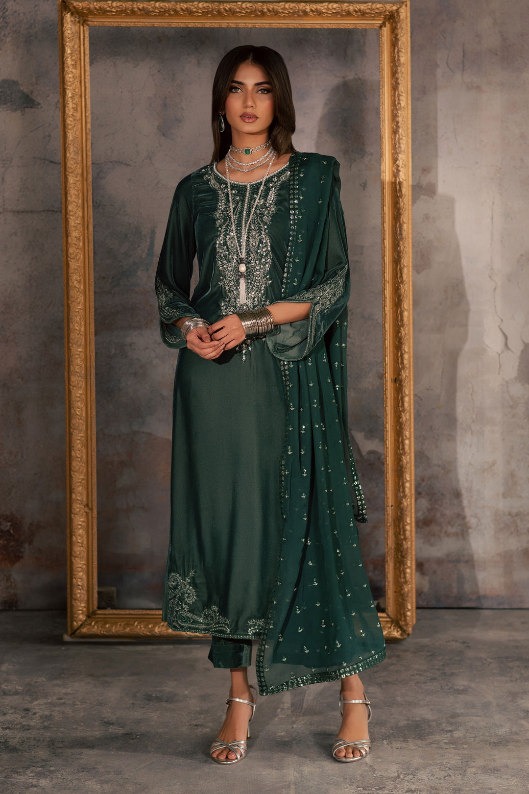 Opal 3Pc - Velvet Formal Dress