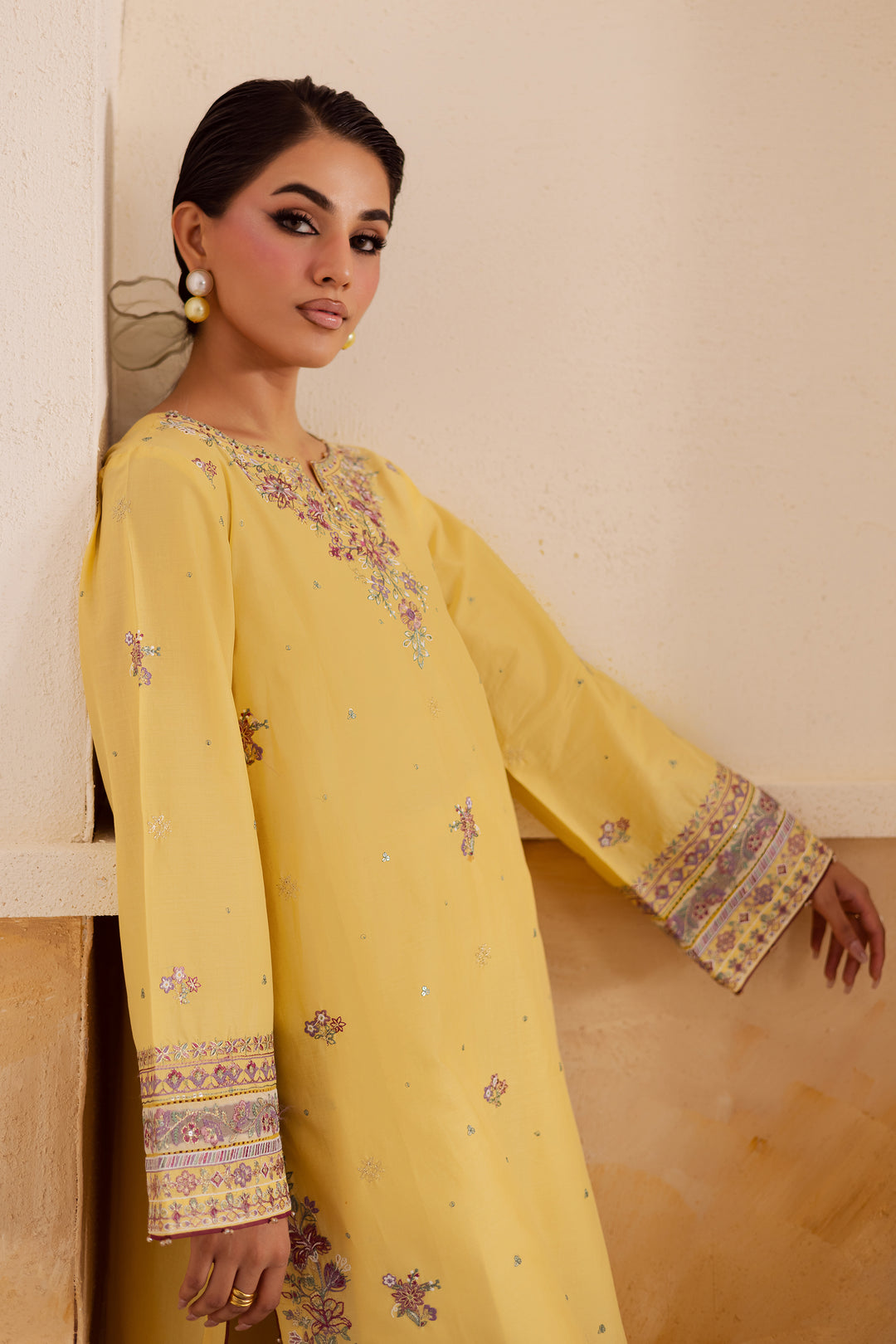 Lemon 2Pc - Embroidered Lawn Pret