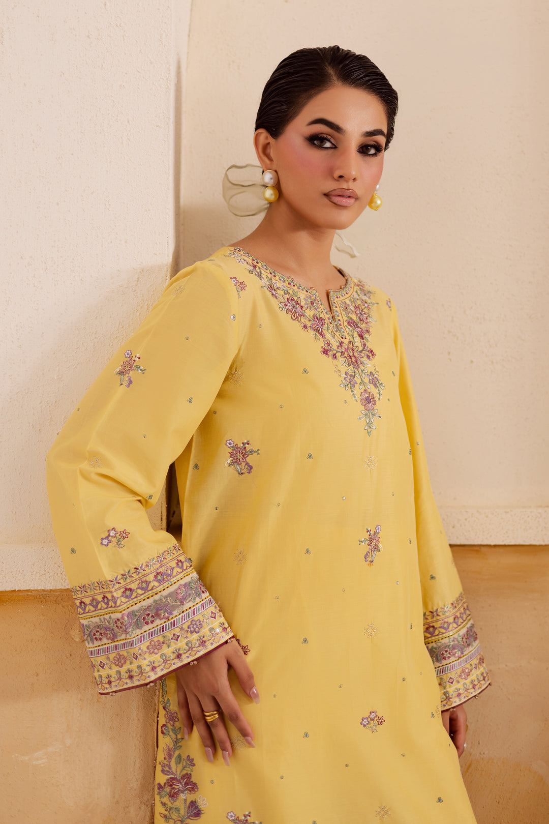 Lemon 2Pc - Embroidered Lawn Pret