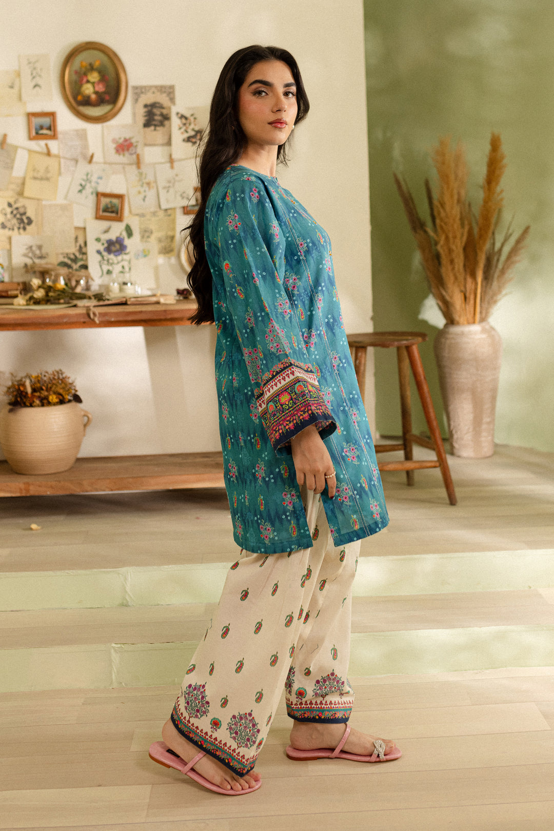 Rahima 2Pc - Printed Khaddar Dress