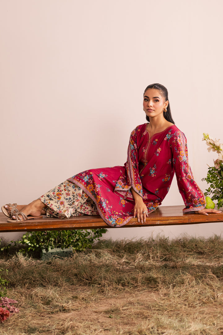 Yeva 2Pc - Printed Lawn Dress