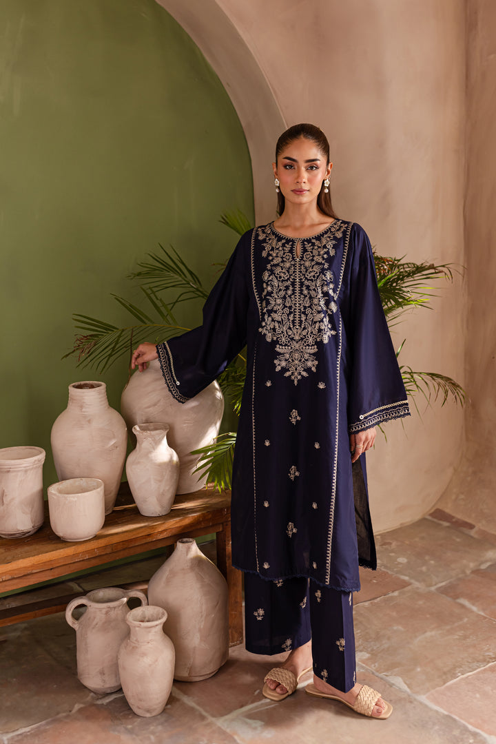 Elysium 2Pc - Embroidered Lawn Dress