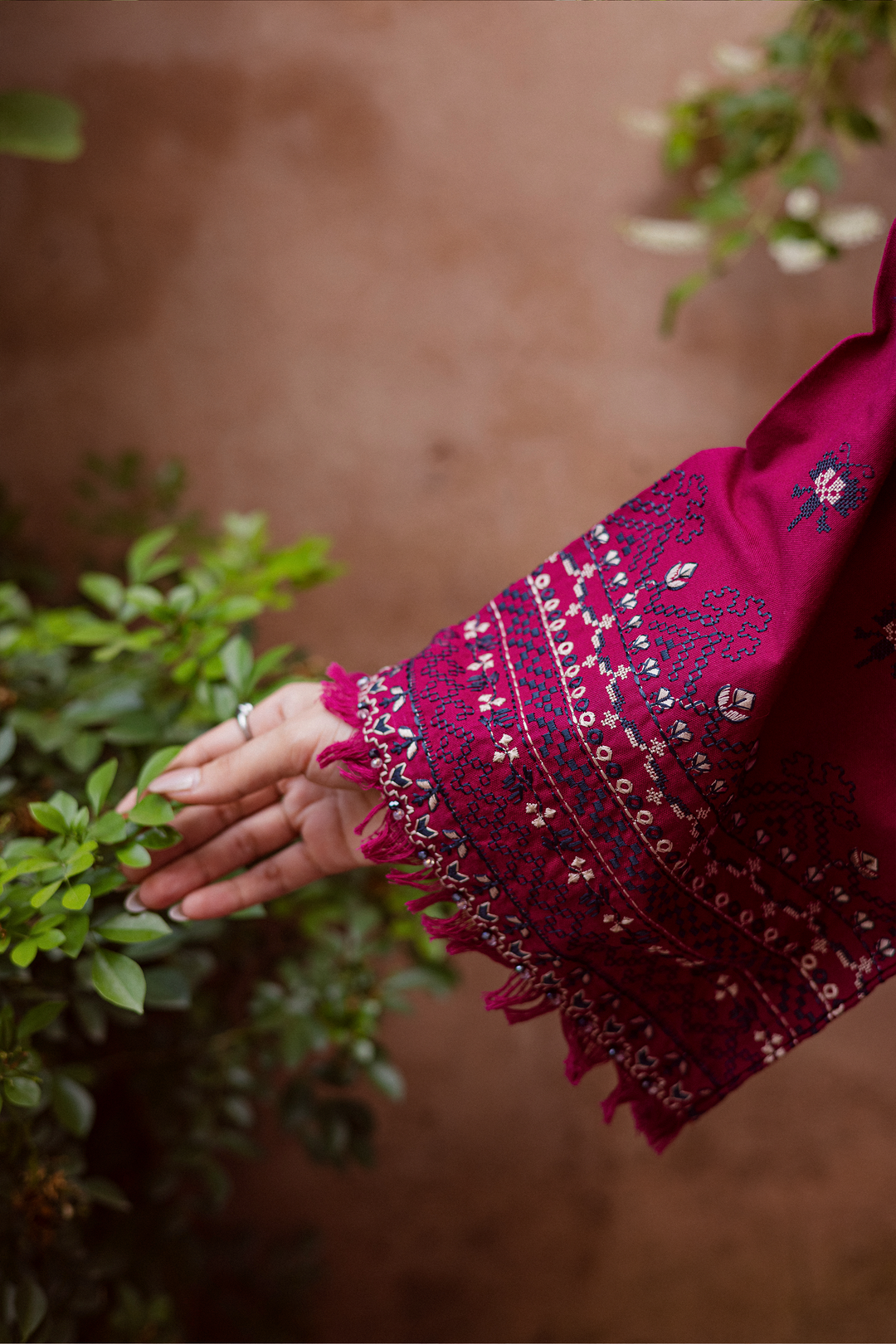  CrossWord Pink 2Pc - Embroidered Khaddar Dress BATIK WINTER PRET 2025  BATIK   XS / Pink / Khaddar-S / Pink / Khaddar-M / Pink / Khaddar-L / Pink / Khaddar-XL / Pink / Khaddar