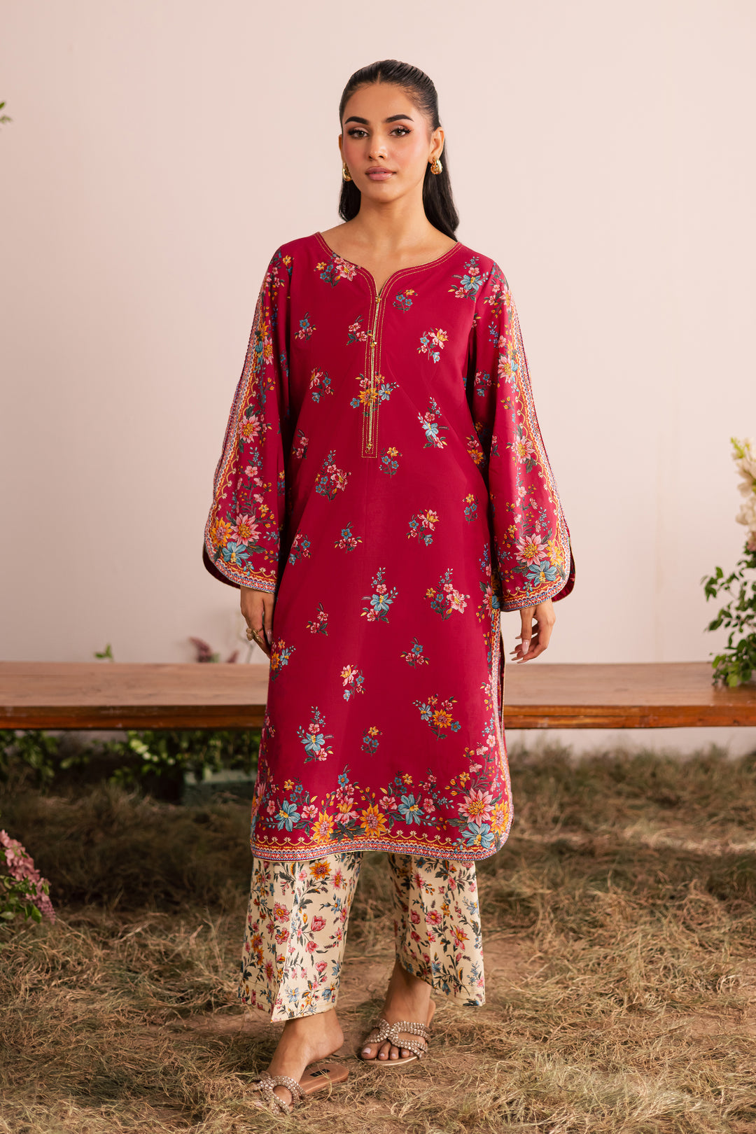 Yeva 2Pc - Printed Lawn Dress