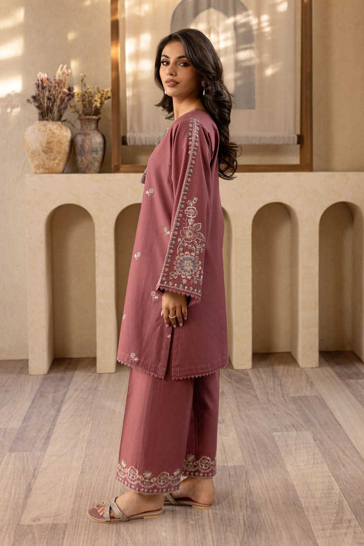 Onion Gold 2Pc - Embroidered Khaddar Dress