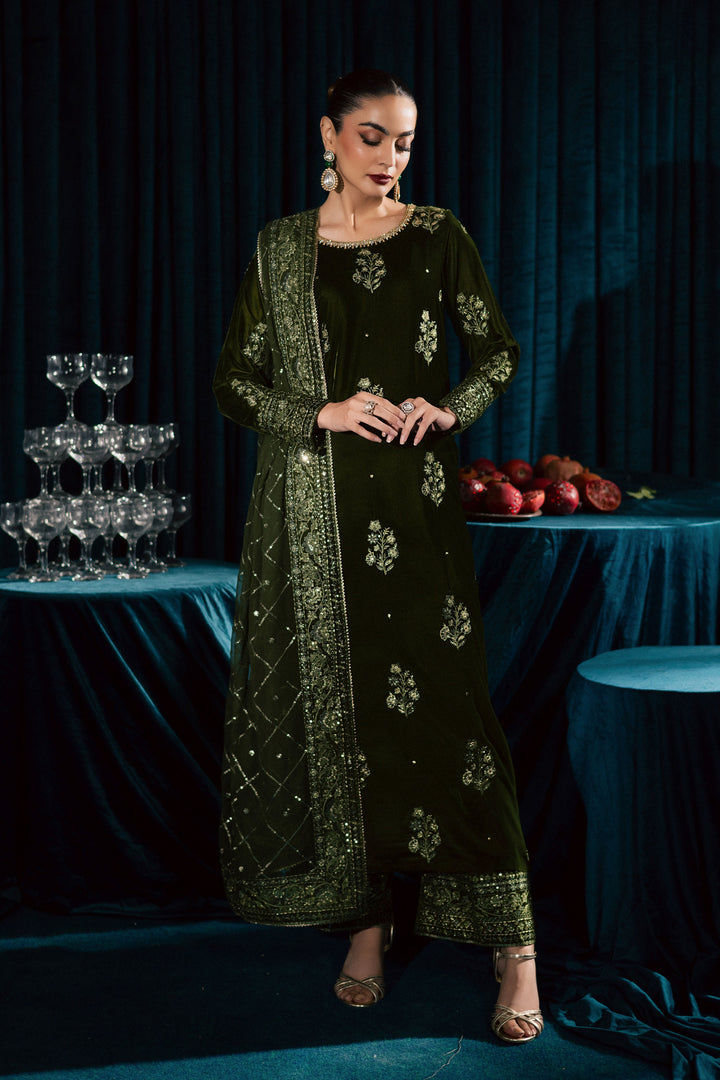 Inara 3Pc - Velvet Formal Dress