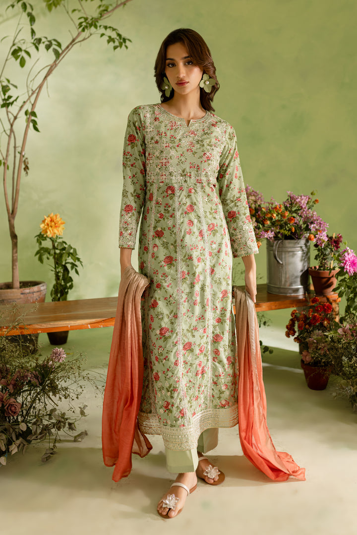 Legacy 3Pc - Printed Lawn Dress