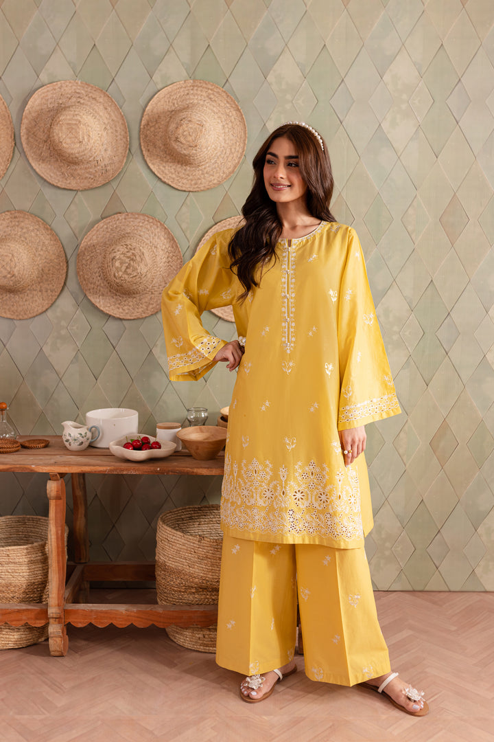 Mango 2Pc - Embroidered Lawn Dress