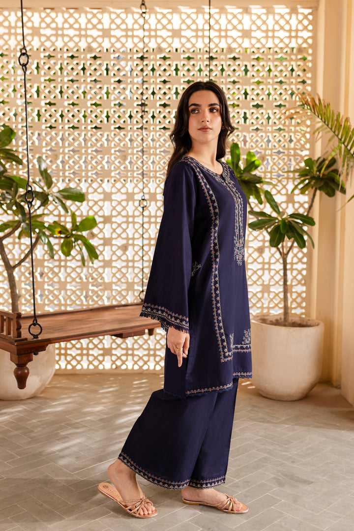 Amal 2Pc - Embroidered Khaddar Dress