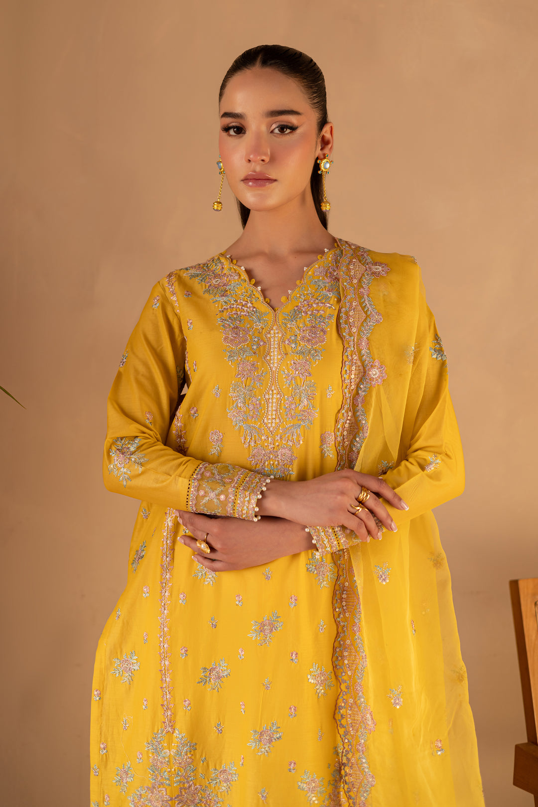Aurelia 3Pc - Embroidered Luxe Pret