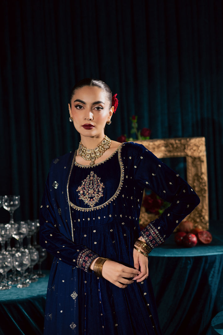 Azra 3Pc - Velvet Formal Dress