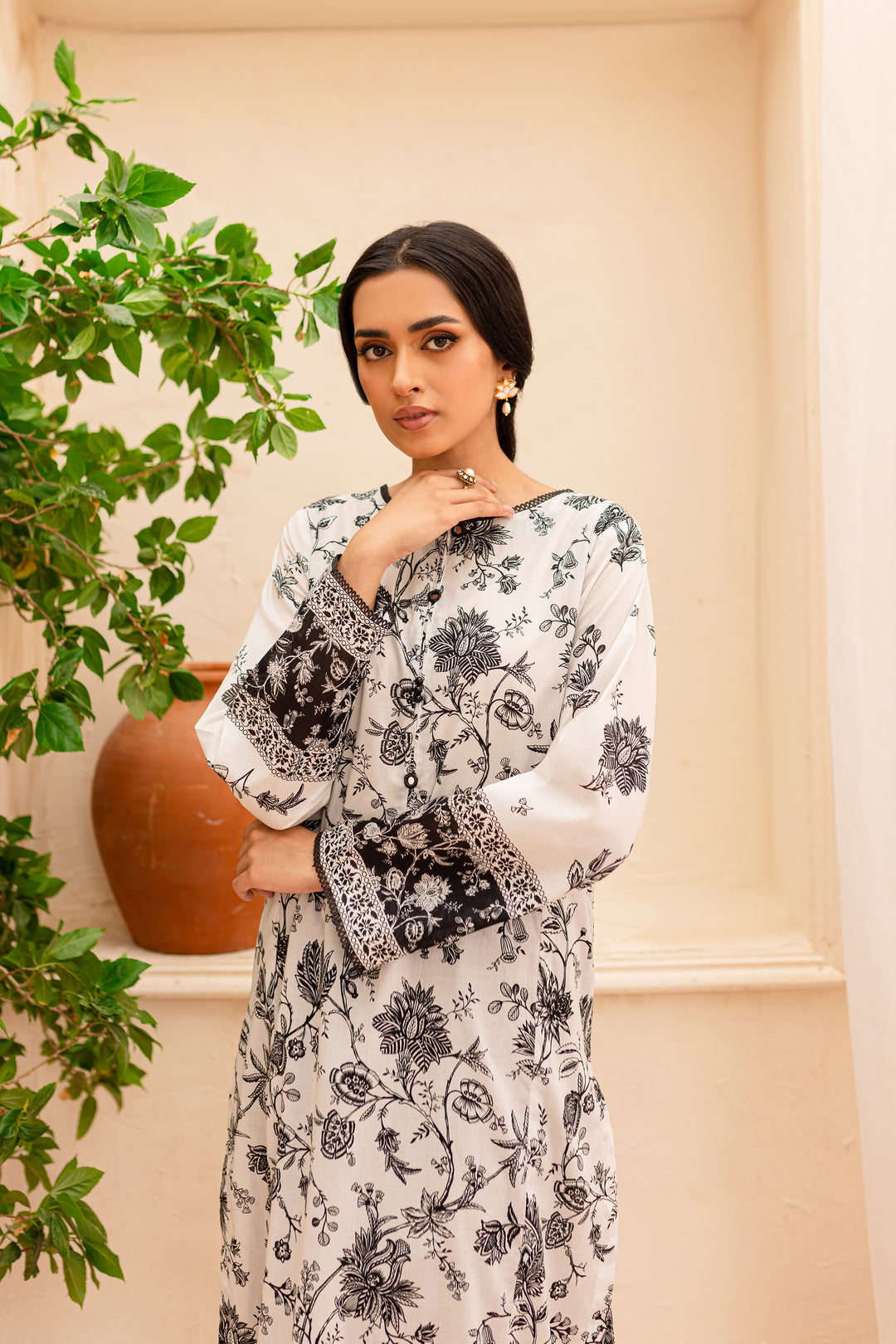 Zahviya 2Pc - Printed Lawn Dress