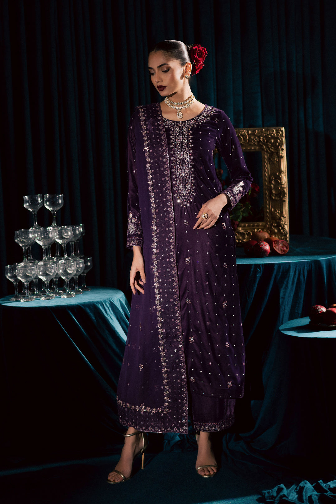 Odin 3Pc - Velvet Formal Dress